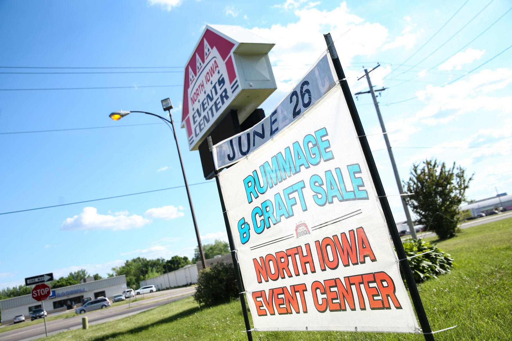 North Iowa Events Center sale sign